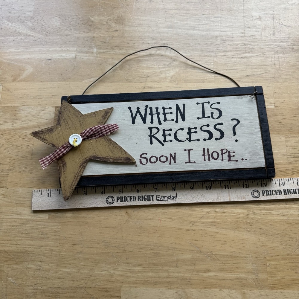 Classroom Hanging Sign Decor Rustic Primitive - Picture 2 of 3